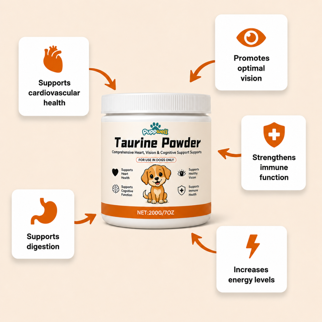 Puppwell™ Taurine for Dogs — Heart Support & Longevity